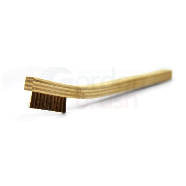 3x7 Row 0.006" SS 0.006" Phosphor Bronze Bristle Plastic Handle